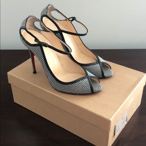 Louboutin houndstooth (Pied de Poule) stilettos